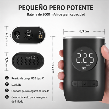 Inflador De Neumáticos Compresor Portati