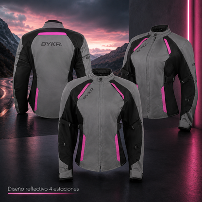 Chaqueta de protección de moto para mujer