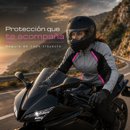 Chaqueta de protección de moto para mujer
