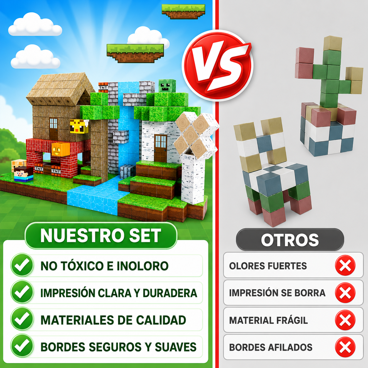 Bloques Magnéticos Minecraft