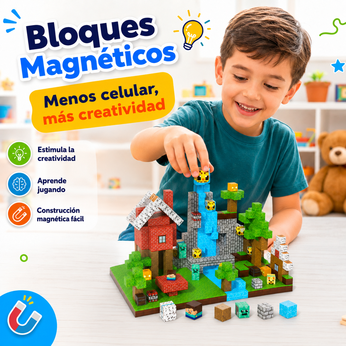 Bloques Magnéticos Minecraft
